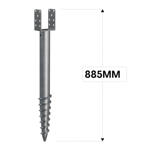 Vis de fondation U type 68:885mm